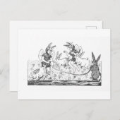 Vintage Osterbrunnenbuch-Illustration Postkarte (Vorne/Hinten)