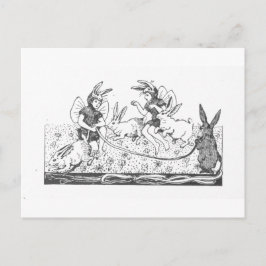 Vintage Osterbrunnenbuch-Illustration Postkarte