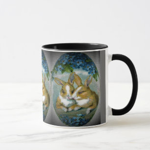 Vintage OsterBunnies, getexturiertes Bild, ZSSG Tasse