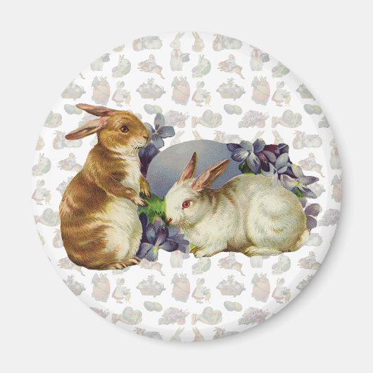 Vintage OsterBunnies Magnet (Vorne)