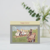 Vintage Osterchicks Gesang Postkarte (Stehend Vorderseite)