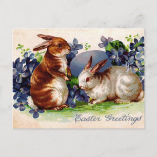 Vintage Osterdesigns Feiertagspostkarte