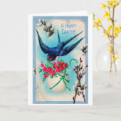 Vintage Ostereier-Blume Karte (Gelbe Blume)