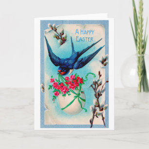 Vintage Ostereier-Blume Karte