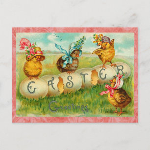 Vintage Ostereier Feiertagspostkarte