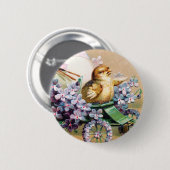 Vintage Ostereier Kick Blume Button (Vorne & Hinten)