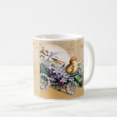 Vintage Ostereier Kick Blume Kaffeetasse (VorderseiteRechts)