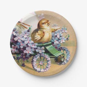 Vintage Ostereier Kick Blume Pappteller