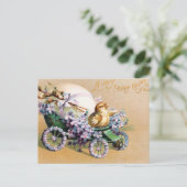 Vintage Ostereier Kick Blume Postkarte (Stehend Vorderseite)