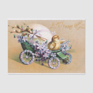 Vintage Ostereier Kick Blume Seidenpapier