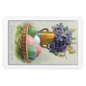 Vintage Ostereier mit Violetten Magnet (Horizontal)