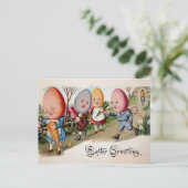 Vintage Ostereier Postkarte (Stehend Vorderseite)