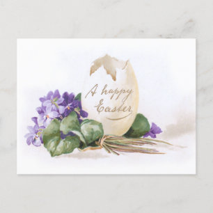 Vintage Ostereier und -gewölbe Feiertagspostkarte