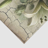 Vintage Ostereier und Lilieneier, Blume Seidenpapier (Detail)