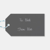 Vintage Ostereierdame Geschenkanhänger (Rückseite Horizontal)