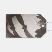 Vintage Ostereierdame Geschenkanhänger (Vorderseite (Horizontal))