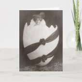 Vintage Ostereierdame Karte (Vorderseite)