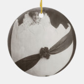 Vintage Ostereierdame Keramik Ornament (Hinten)