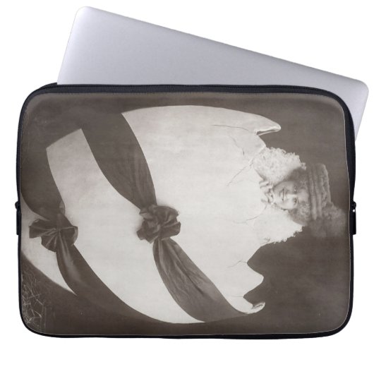 Vintage Ostereierdame Laptopschutzhülle (Vorderseite)