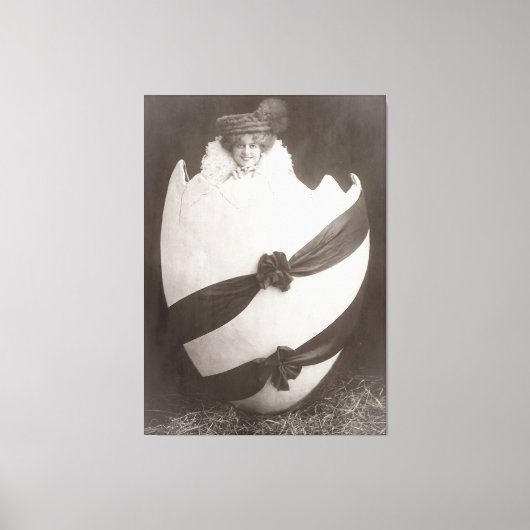 Vintage Ostereierdame Leinwanddruck (Vorderseite)