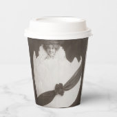 Vintage Ostereierdame Pappbecher (Vorderseite)