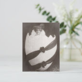 Vintage Ostereierdame Postkarte (Stehend Vorderseite)