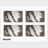 Vintage Ostereierdame Rechteckiger Aufkleber (Blatt)