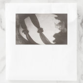 Vintage Ostereierdame Rechteckiger Aufkleber (Tasche)