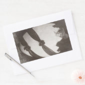 Vintage Ostereierdame Rechteckiger Aufkleber (Umschlag)