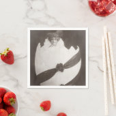 Vintage Ostereierdame Serviette (Beispiel)