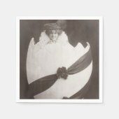 Vintage Ostereierdame Serviette (Vorderseite)