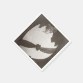 Vintage Ostereierdame Serviette (Ecke)