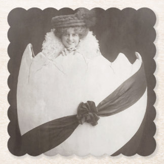 Vintage Ostereierdame Untersetzer