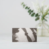 Vintage Ostereierdame Visitenkarte (Stehend Vorderseite)