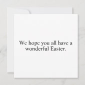 Vintage Ostereierkollage Karte (Rückseite)