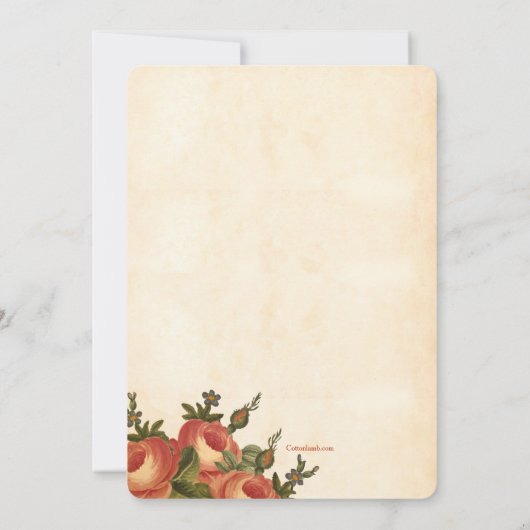 Vintage Ostereijagd Einladung (Rückseite)