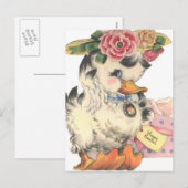 Vintage Osterente Feiertagspostkarte (Vorne/Hinten)