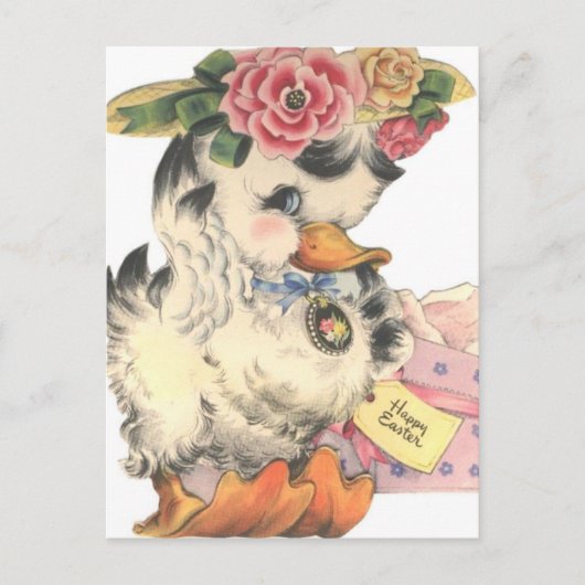 Vintage Osterente Feiertagspostkarte (Vorderseite)