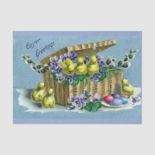 Vintage Osterentwürfe Seidenpapier (Vorderseite)