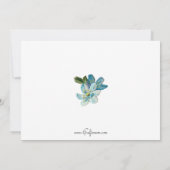 Vintage Osterfloral mit Chicks Feiertagskarte (Rückseite)