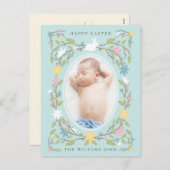 Vintage Osterfotokarte Feiertagspostkarte (Vorne/Hinten)