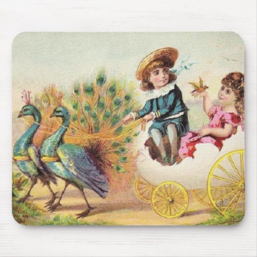 Vintage Osterfriedungen Mousepad (Vorne)