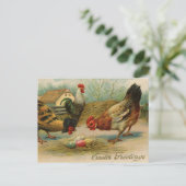 Vintage Ostergärten Feiertagspostkarte (Stehend Vorderseite)