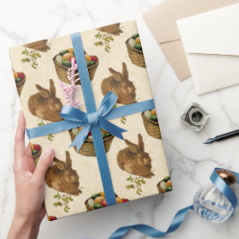 Vintage Ostergeblasen und Party-Körbe Geschenkpapier