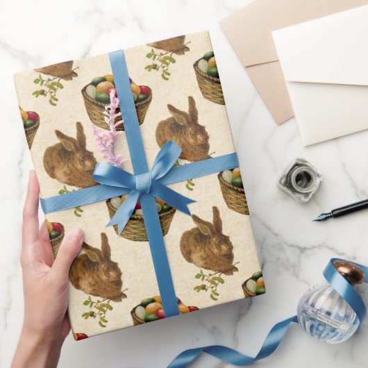Vintage Ostergeblasen und Party-Körbe Geschenkpapier (Schenken)