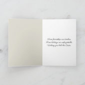 Vintage Ostergesellschaften Feiertagskarte (Innenseite)