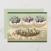 Vintage Ostergruß Postkarte (Vorne/Hinten)