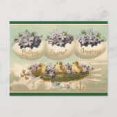 Vintage Ostergruß Postkarte (Vorderseite)