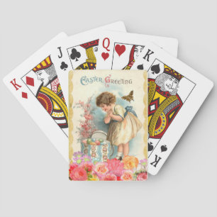 Vintage Ostergruß Spielkarten
