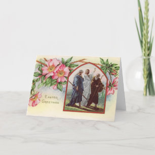 Vintage Ostergrüße Feiertagskarte